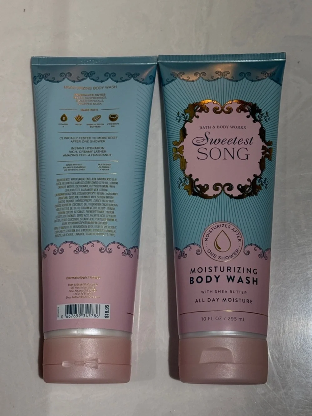 Bath & Body Works Sweetest Song Moisturizing Body Wash 2 - 10 FLOZ Full Size
